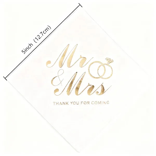 Customized  Gold-stamped Napkins - Customized  Gold-stamped Napkins - Image 1 of 4