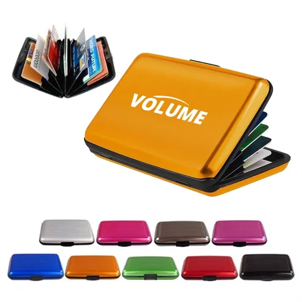 RFID Blocking Aluminum Silver Wallet Credit Cards Holder