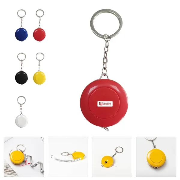 60" Measuring Tape Ruler W/ Keychain - 60" Measuring Tape Ruler W/ Keychain - Image 0 of 5