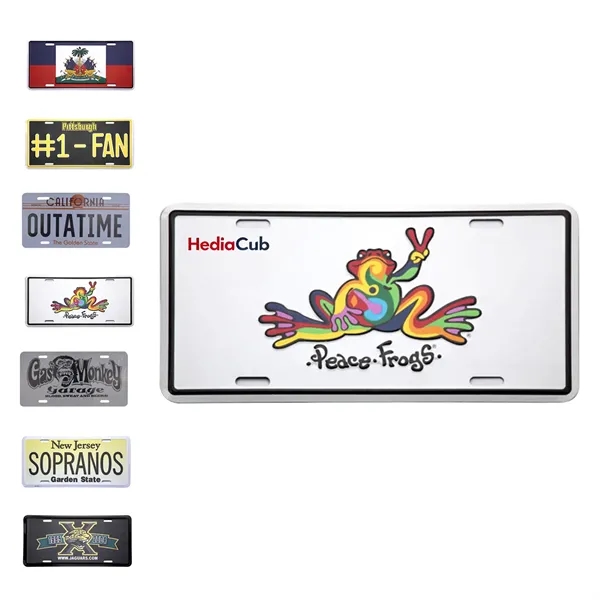Custom Embossed Metal Auto License Plate - Custom Embossed Metal Auto License Plate - Image 0 of 4