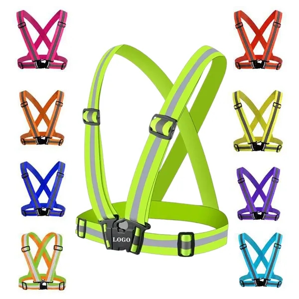 Reflective Safety Vest High Visibility Outdoor Sports Gear - Reflective Safety Vest High Visibility Outdoor Sports Gear - Image 0 of 6