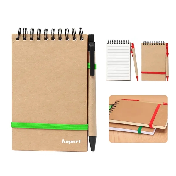 Pocket Kraft Spiral Notebook Kit