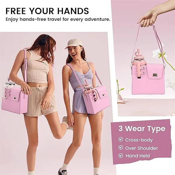 Outdoor Portable Crossbody Water Cup Storage Bag - Outdoor Portable Crossbody Water Cup Storage Bag - Image 3 of 4