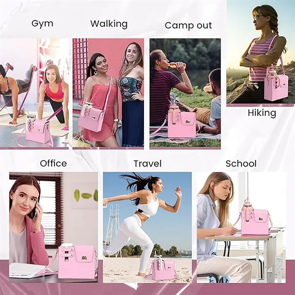 Outdoor Portable Crossbody Water Cup Storage Bag - Outdoor Portable Crossbody Water Cup Storage Bag - Image 4 of 4