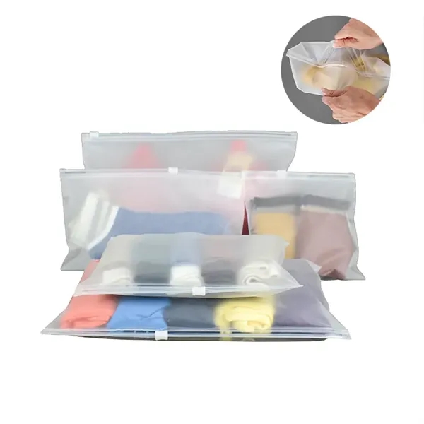 Custom Frosted Storage Zipper Bags - Custom Frosted Storage Zipper Bags - Image 0 of 4