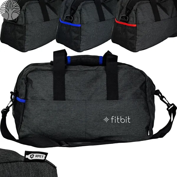 Eco-Conscious 8" x 11" x 18.5" RPET Duffel Bag - Eco-Conscious 8" x 11" x 18.5" RPET Duffel Bag - Image 5 of 7