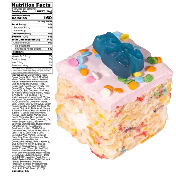 2"x4" Individually Wrapped, Handmade Crispy Rice Treat Bar - 2"x4" Individually Wrapped, Handmade Crispy Rice Treat Bar - Image 1 of 7