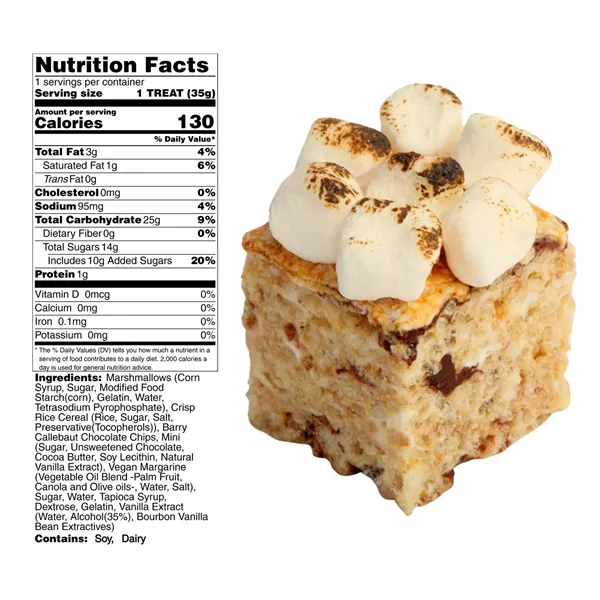 2"x4" Individually Wrapped, Handmade Crispy Rice Treat Bar - 2"x4" Individually Wrapped, Handmade Crispy Rice Treat Bar - Image 0 of 7