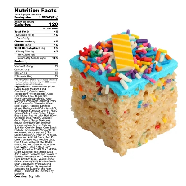 2" x 4" Handmade Marshmallow Crispy Rice Bar - 2" x 4" Handmade Marshmallow Crispy Rice Bar - Image 9 of 10