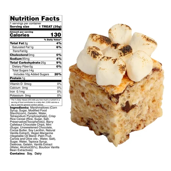 2" x 4" Handmade Marshmallow Crispy Rice Bar - 2" x 4" Handmade Marshmallow Crispy Rice Bar - Image 3 of 10