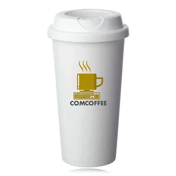 Florence 16 oz. Plastic Coffee Tumbler - Florence 16 oz. Plastic Coffee Tumbler - Image 10 of 11
