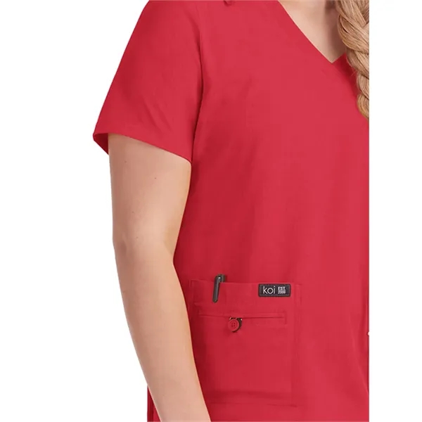 koi - Basics - Women's Four-Pocket Stretch V-Neck Becca Top - koi - Basics - Women's Four-Pocket Stretch V-Neck Becca Top - Image 52 of 91
