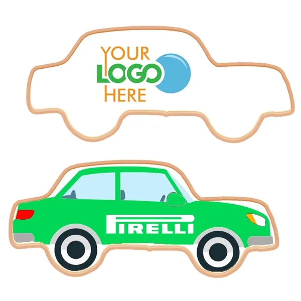 Custom Car Shaped Logo Sugar Cookie
