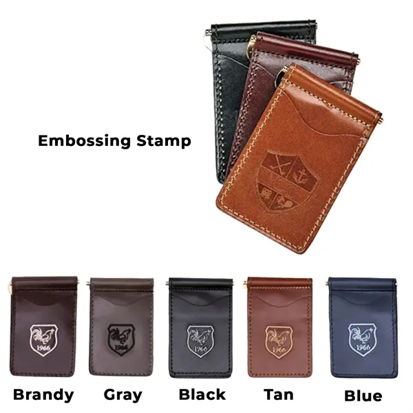 Custom YRI Designs Leather Money Clip