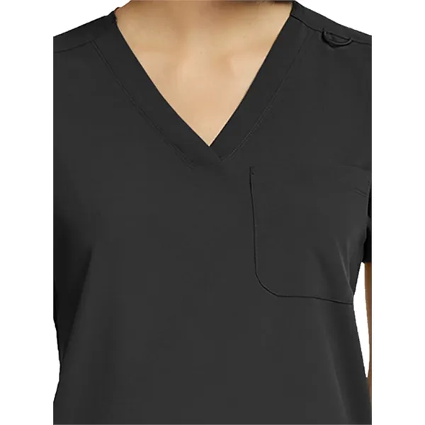 ScrubJoy Originals - Women's Fitted One-Pocket V-Neck Top - ScrubJoy Originals - Women's Fitted One-Pocket V-Neck Top - Image 2 of 35