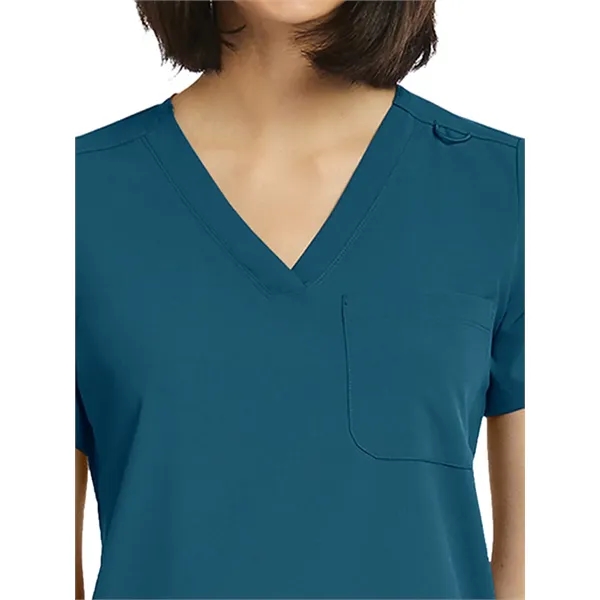 ScrubJoy Originals - Women's Fitted One-Pocket V-Neck Top - ScrubJoy Originals - Women's Fitted One-Pocket V-Neck Top - Image 5 of 35