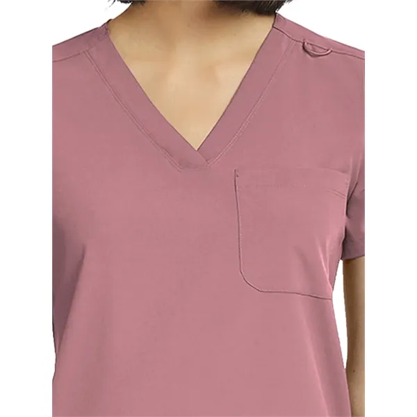ScrubJoy Originals - Women's Fitted One-Pocket V-Neck Top - ScrubJoy Originals - Women's Fitted One-Pocket V-Neck Top - Image 13 of 35