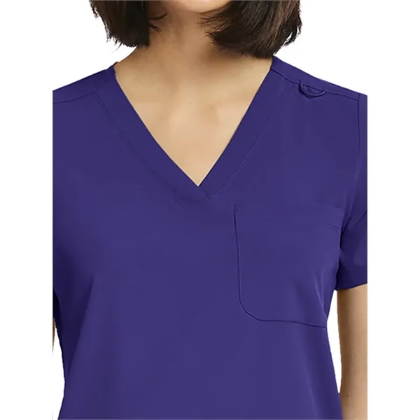 ScrubJoy Originals - Women's Fitted One-Pocket V-Neck Top - ScrubJoy Originals - Women's Fitted One-Pocket V-Neck Top - Image 17 of 35