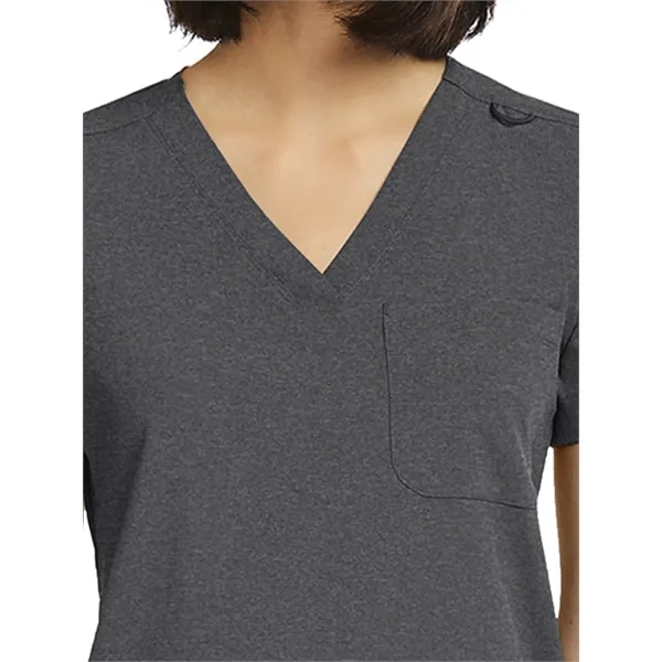 ScrubJoy Originals - Women's Fitted One-Pocket V-Neck Top - ScrubJoy Originals - Women's Fitted One-Pocket V-Neck Top - Image 21 of 35