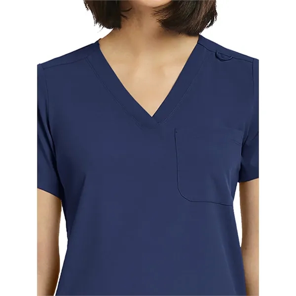 ScrubJoy Originals - Women's Fitted One-Pocket V-Neck Top - ScrubJoy Originals - Women's Fitted One-Pocket V-Neck Top - Image 25 of 35