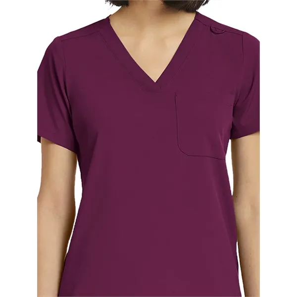 ScrubJoy Originals - Women's Fitted One-Pocket V-Neck Top - ScrubJoy Originals - Women's Fitted One-Pocket V-Neck Top - Image 35 of 35