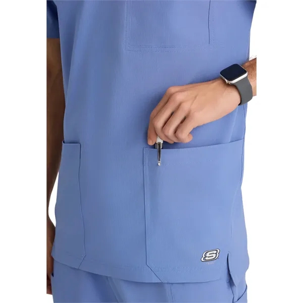 Skechers - Men's Three-Pocket Round Neck Thesis Scrub Top - Skechers - Men's Three-Pocket Round Neck Thesis Scrub Top - Image 9 of 26