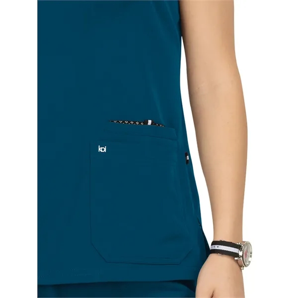 koi - Next Gen - Women's Three-Pocket Wide V-Neck Stretch... - koi - Next Gen - Women's Three-Pocket Wide V-Neck Stretch... - Image 17 of 65