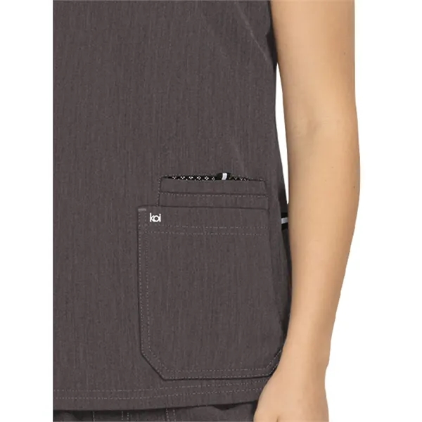 koi - Next Gen - Women's Three-Pocket Wide V-Neck Stretch... - koi - Next Gen - Women's Three-Pocket Wide V-Neck Stretch... - Image 42 of 65