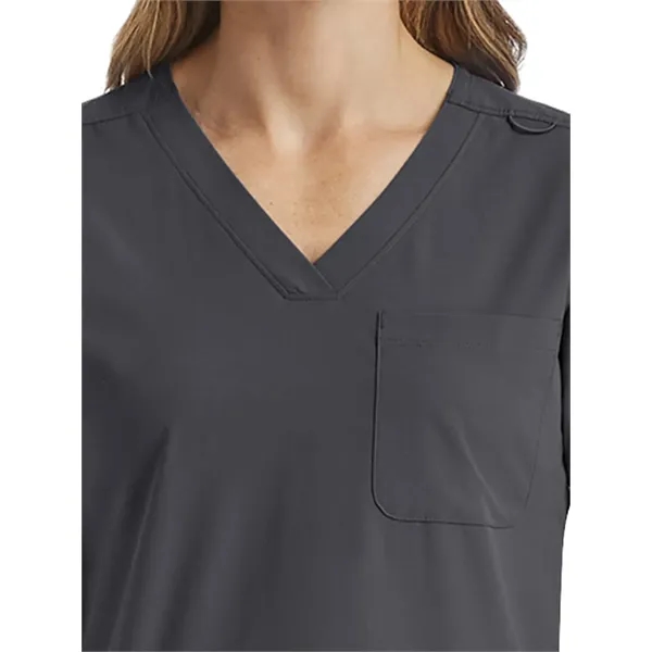 ScrubJoy Originals - Women's Fitted Six-Pocket V-Neck Top - ScrubJoy Originals - Women's Fitted Six-Pocket V-Neck Top - Image 8 of 9