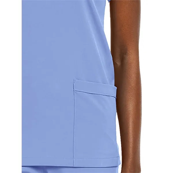 ScrubJoy Originals - Women's Fitted Two-Pocket V-Neck Top - ScrubJoy Originals - Women's Fitted Two-Pocket V-Neck Top - Image 9 of 35