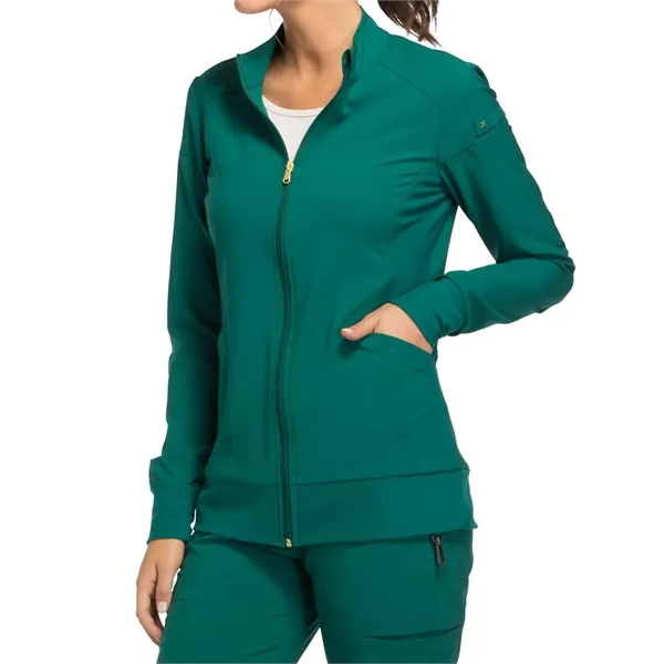Cherokee - iFlex - 2 Pocket Zip Front Jacket - Cherokee - iFlex - 2 Pocket Zip Front Jacket - Image 13 of 26