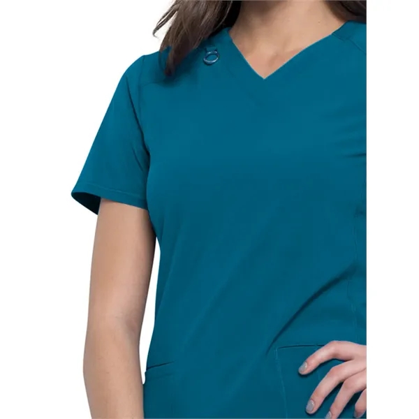 Infinity - Women's 2 Pocket Princess Seams V-Neck Top - Infinity - Women's 2 Pocket Princess Seams V-Neck Top - Image 5 of 26