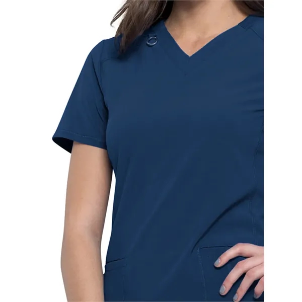 Infinity - Women's 2 Pocket Princess Seams V-Neck Top - Infinity - Women's 2 Pocket Princess Seams V-Neck Top - Image 13 of 26