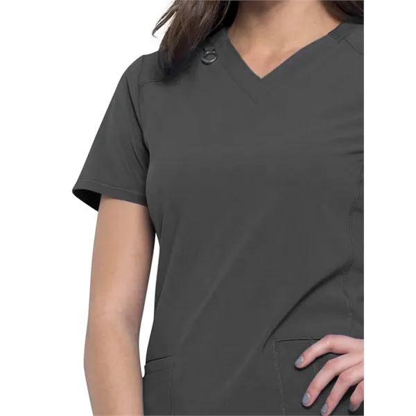 Infinity - Women's 2 Pocket Princess Seams V-Neck Top - Infinity - Women's 2 Pocket Princess Seams V-Neck Top - Image 17 of 26