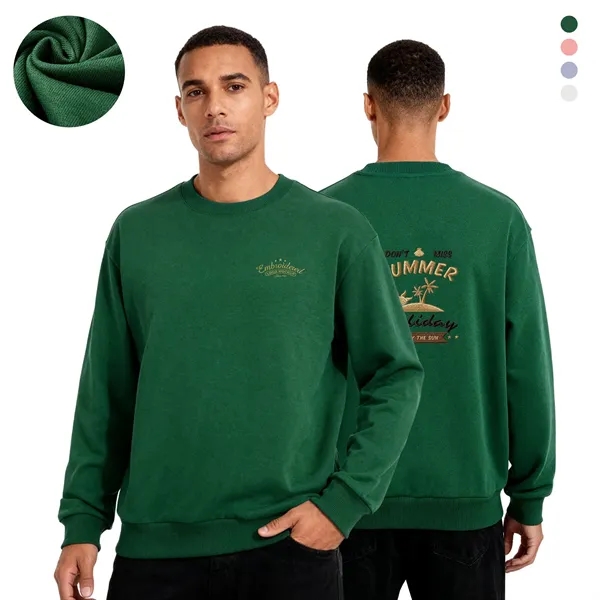 8.5oz Heavyweight Pullover Crewneck Sweatshirt - 8.5oz Heavyweight Pullover Crewneck Sweatshirt - Image 0 of 4
