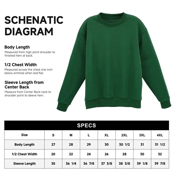8.5oz Heavyweight Pullover Crewneck Sweatshirt - 8.5oz Heavyweight Pullover Crewneck Sweatshirt - Image 2 of 4