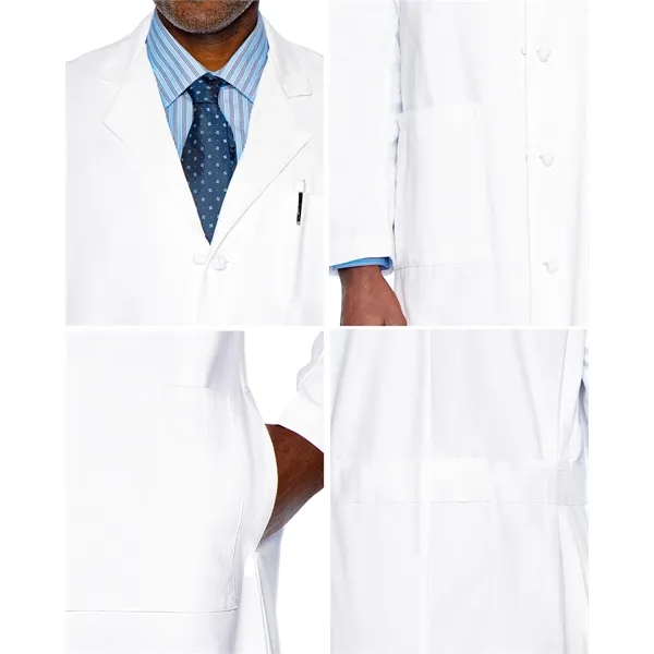 Landau - Essential Lab Coats - Men's Three-Pocket 100% Co... - Landau - Essential Lab Coats - Men's Three-Pocket 100% Co... - Image 2 of 2