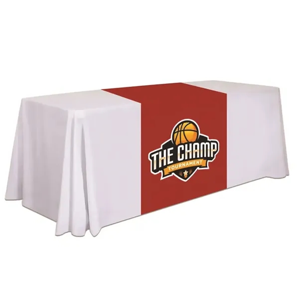 Sublimated Table Runner, 60x84", Covers Front, Top & Back - Sublimated Table Runner, 60x84", Covers Front, Top & Back - Image 1 of 2