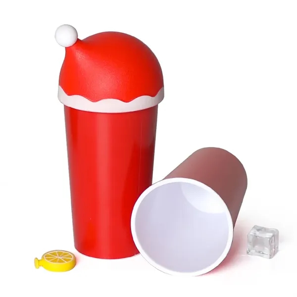 20oz Christmas Hat Plastic Tumbler - 20oz Christmas Hat Plastic Tumbler - Image 2 of 2