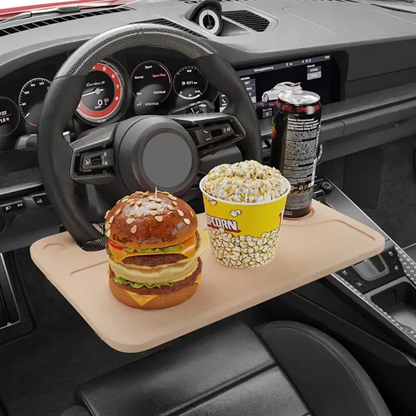 2 in 1 Car Steering Wheel Desk Tray - 2 in 1 Car Steering Wheel Desk Tray - Image 2 of 10
