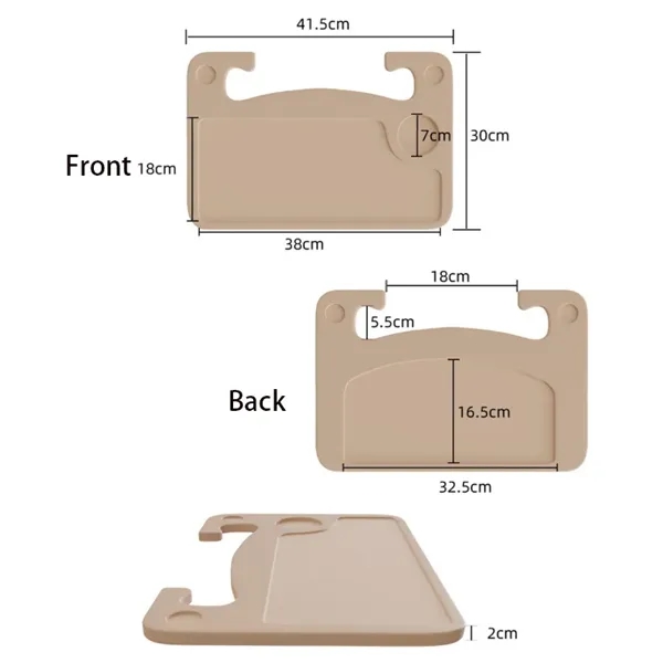 2 in 1 Car Steering Wheel Desk Tray - 2 in 1 Car Steering Wheel Desk Tray - Image 3 of 10