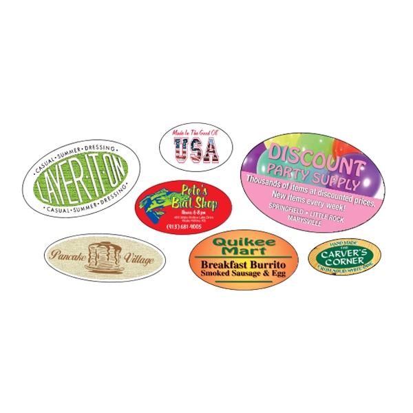 Oval Roll Labels 4-Color Process - Oval Roll Labels 4-Color Process - Image 0 of 16
