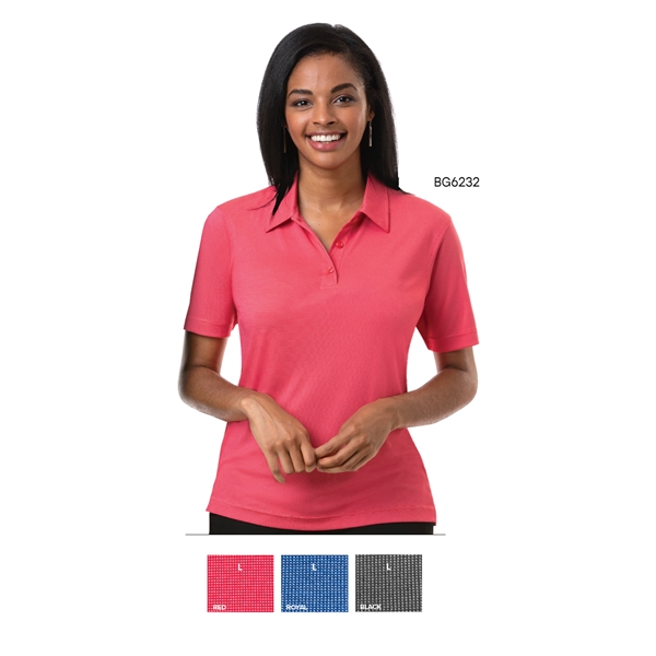 Ladies' Short Sleeve Nailhead Polo - Ladies' Short Sleeve Nailhead Polo - Image 0 of 3