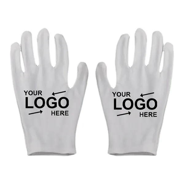 White Cotton Work Gloves - White Cotton Work Gloves - Image 0 of 2