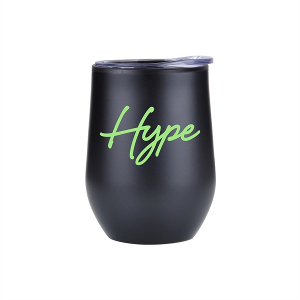 12 oz Stainless Steel Stemless Wine Glass With PP Lining