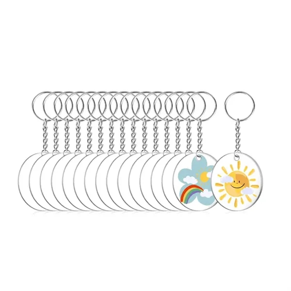 Round Acrylic Keychain - Round Acrylic Keychain - Image 1 of 2