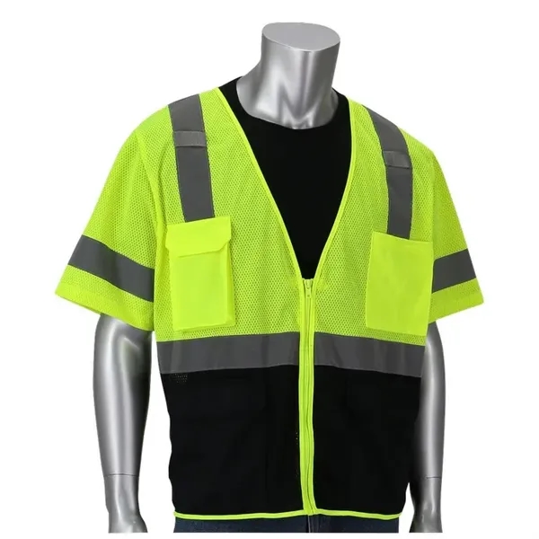 Class 3 Five Pocket Black Bottom Front Value Vest