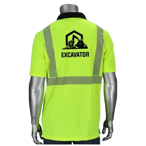 Class 2 Polo Shirt with Black Bottom Front - Class 2 Polo Shirt with Black Bottom Front - Image 1 of 4