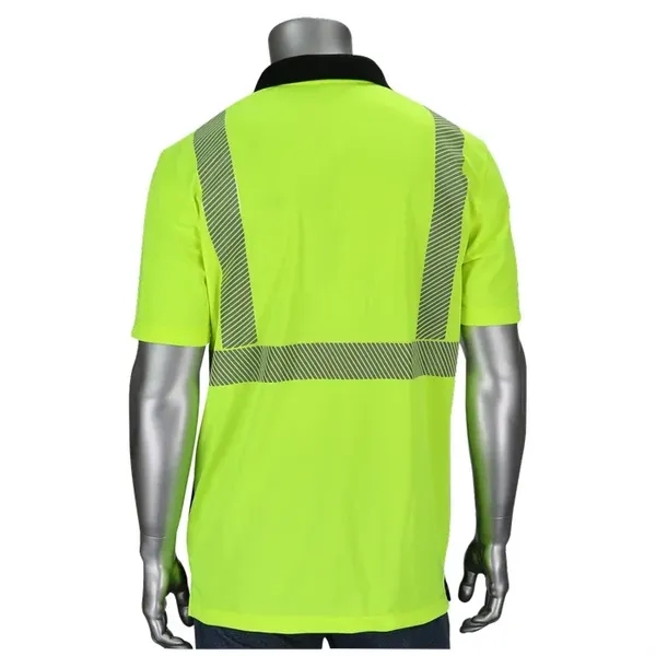 Class 2 Polo Shirt with Black Bottom Front - Class 2 Polo Shirt with Black Bottom Front - Image 4 of 4