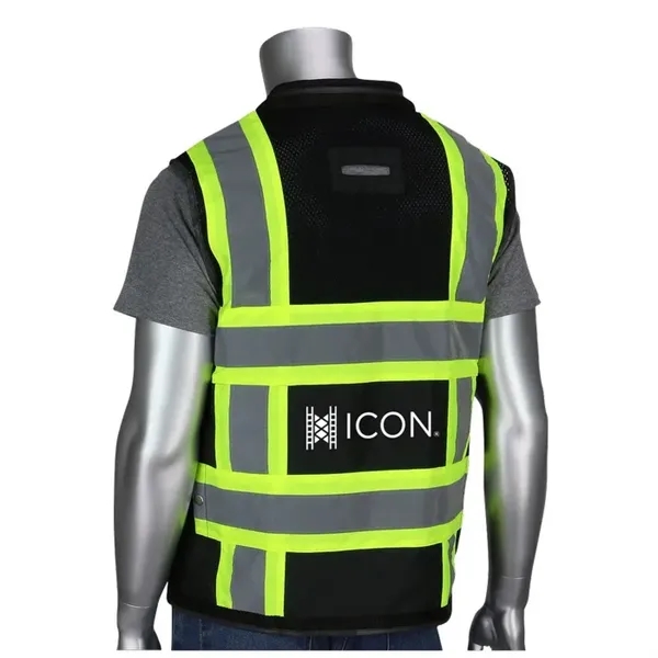 Custom Black TT 11 Pocket Tech-Ready Mesh Surveyors Vest